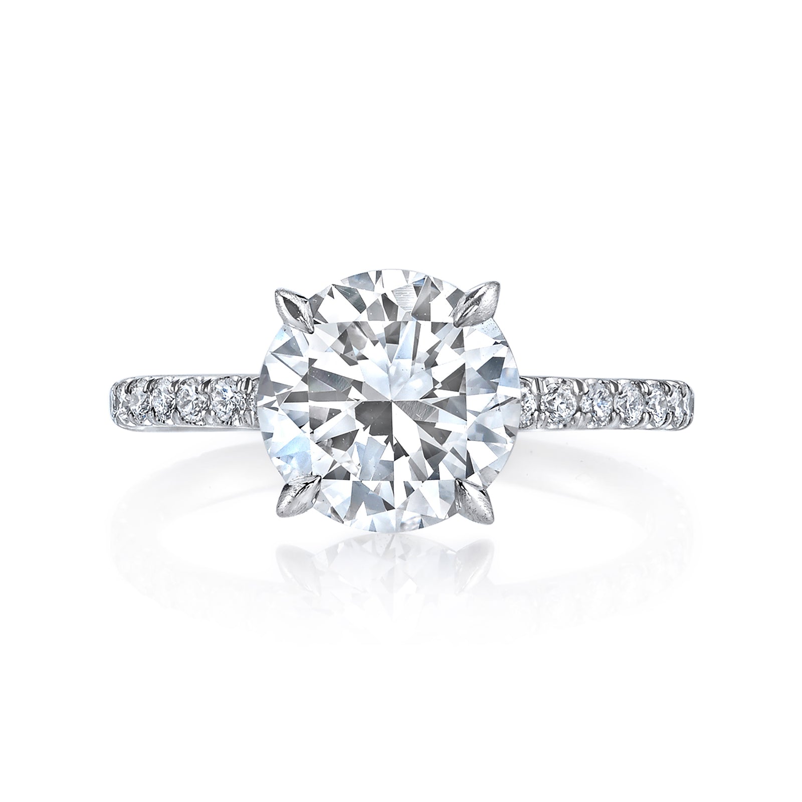 U Set Pave Band with Round Diamond