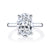 Oval Diamond Solitaire with Rounded Band