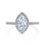 Marquise Diamond with Pave Halo and Tapered Pave Band