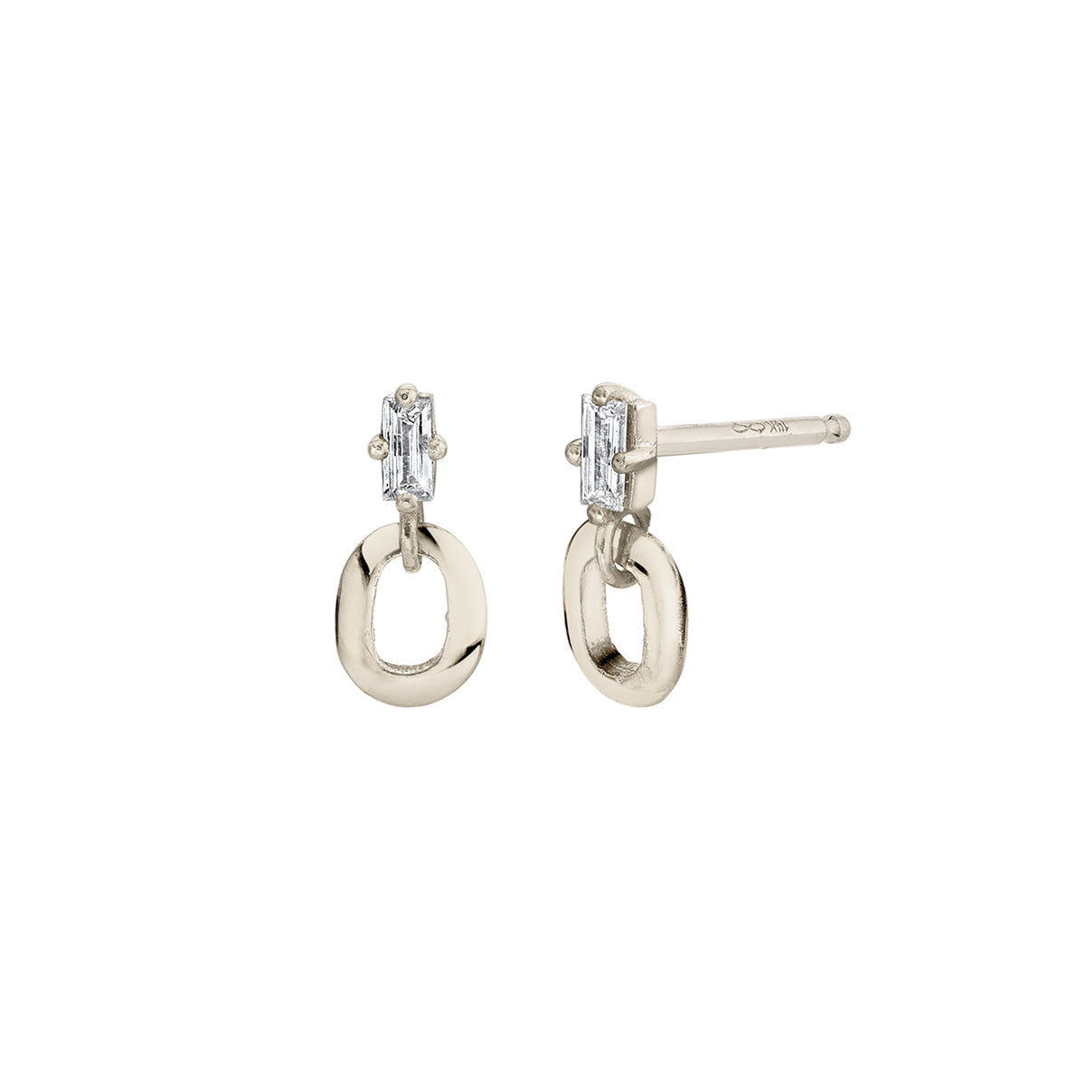 XS Link and Baguette Studs - Lizzie Mandler
