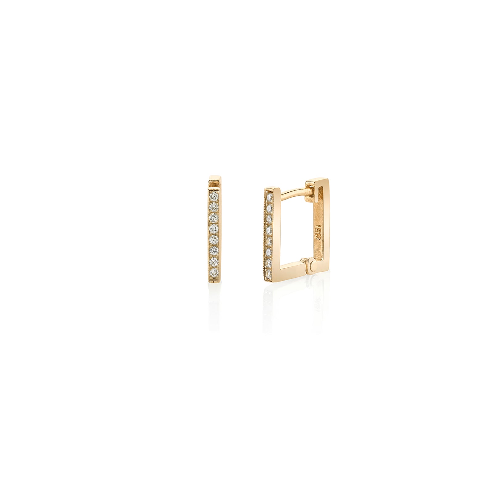 Petite Square Huggie