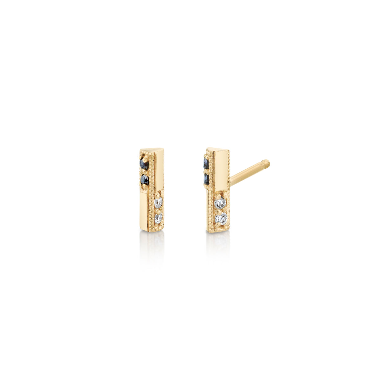 Knife Edge Stud with Othello Switch Pave