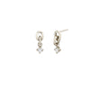 XS Link Drop Earring With White Diamond