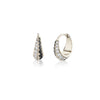 Medium Crescent Hoops with Othello Pave