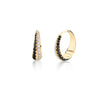 Large Crescent Hoops with Othello Pave