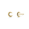 Pave Crescent Stud