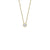 Mini Round Diamond Bezel Solitaire Necklace