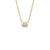 Oval Diamond Bezel Solitaire Necklace