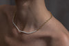 XS Knife Edge and Tennis Link Necklace