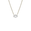 Prong Set Emerald Cut Diamond Necklace
