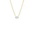 Mini Prong Set Emerald Cut Diamond Necklace