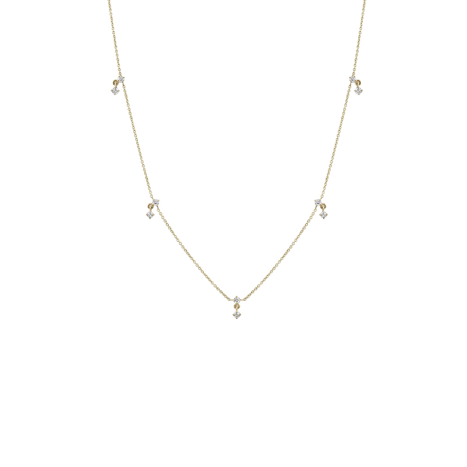 Éclat Diamond Station Necklace