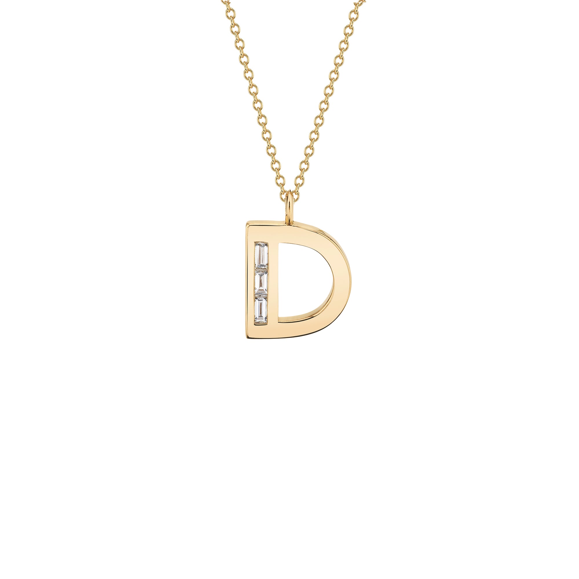 Large Deco Initial 16" Necklace