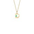 Emerald Petite Deco Initial Necklace