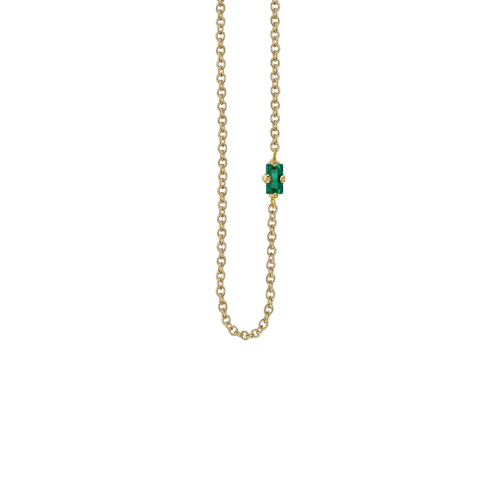 Emerald Floating Necklace
