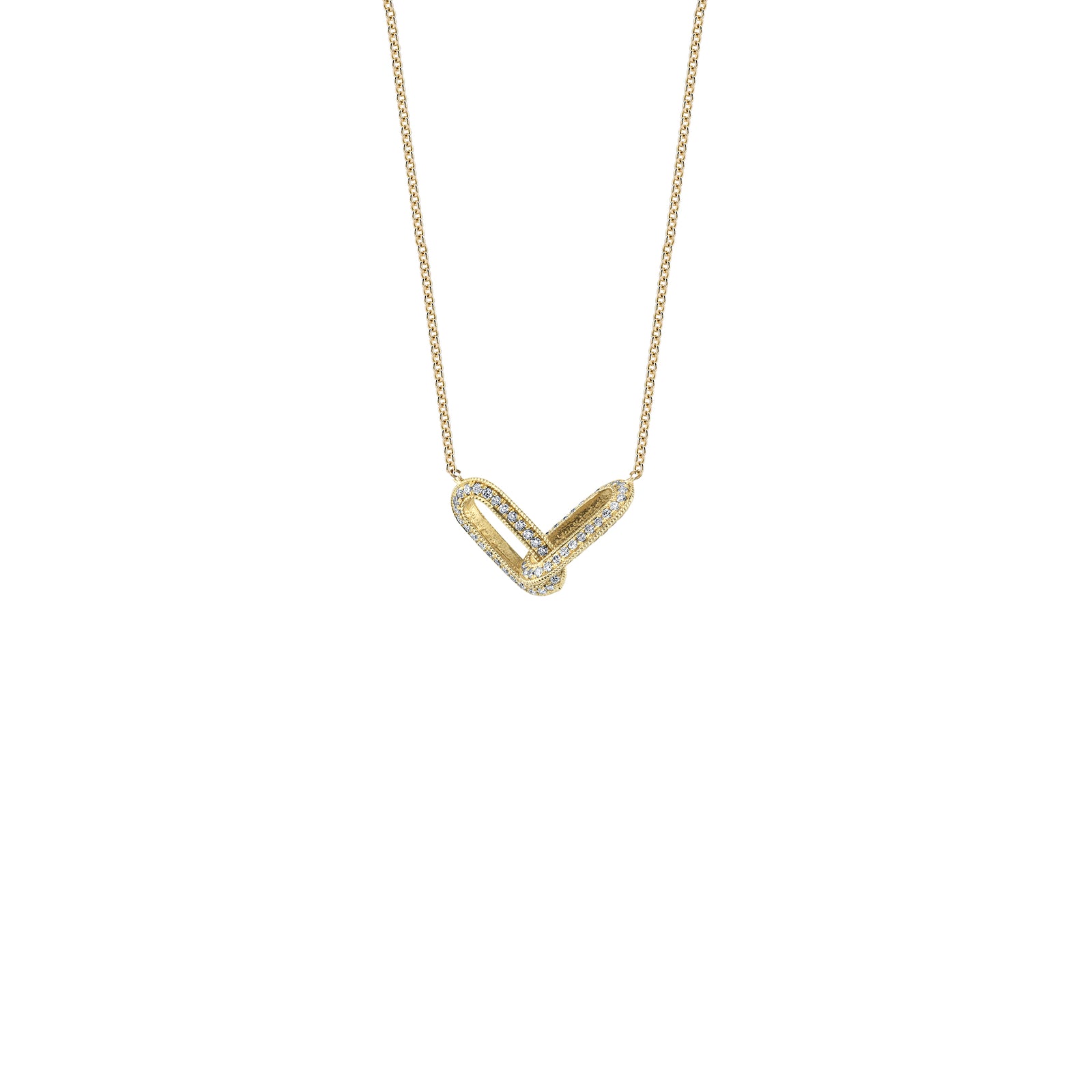 Pave Linked Necklace