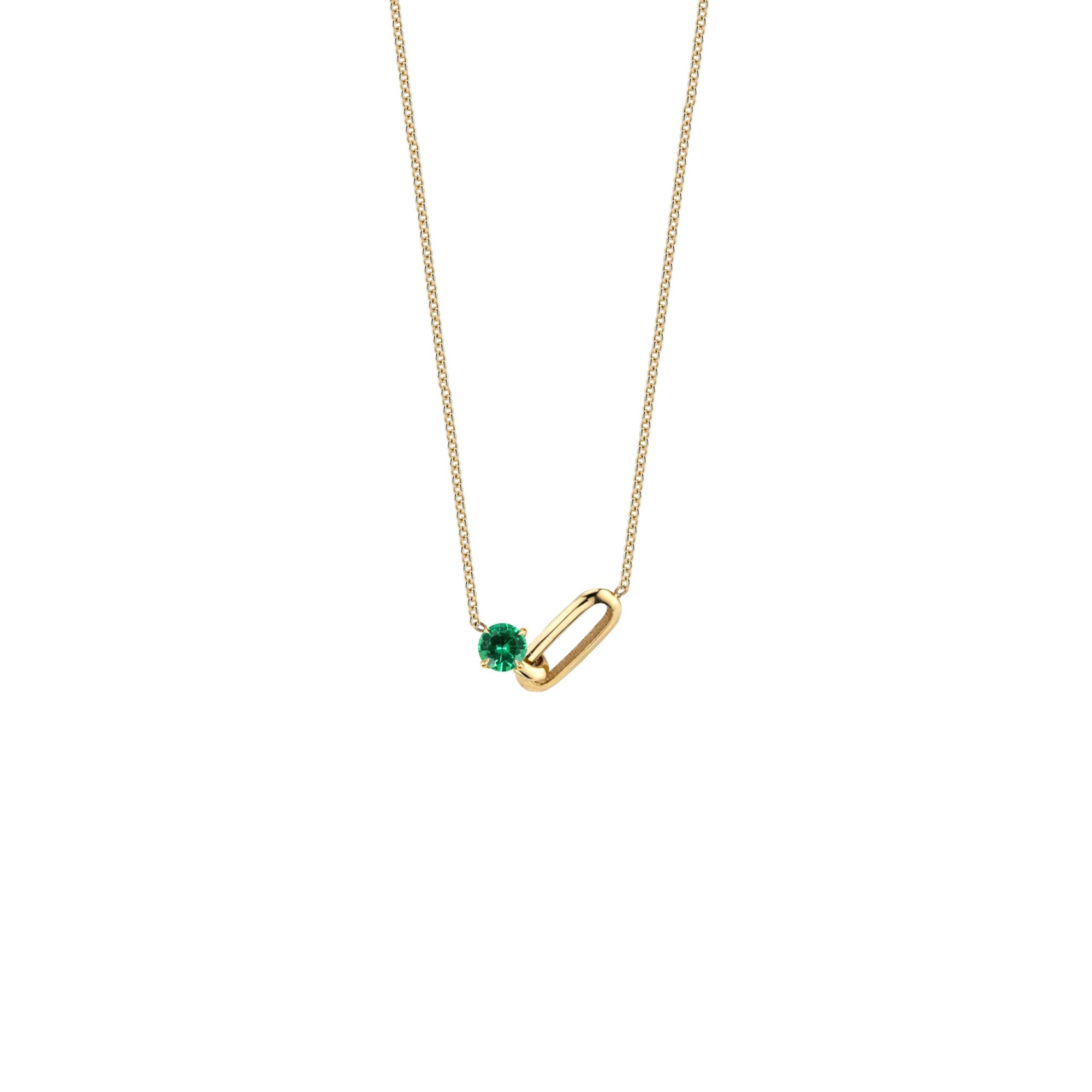 OG Link and Emerald Necklace