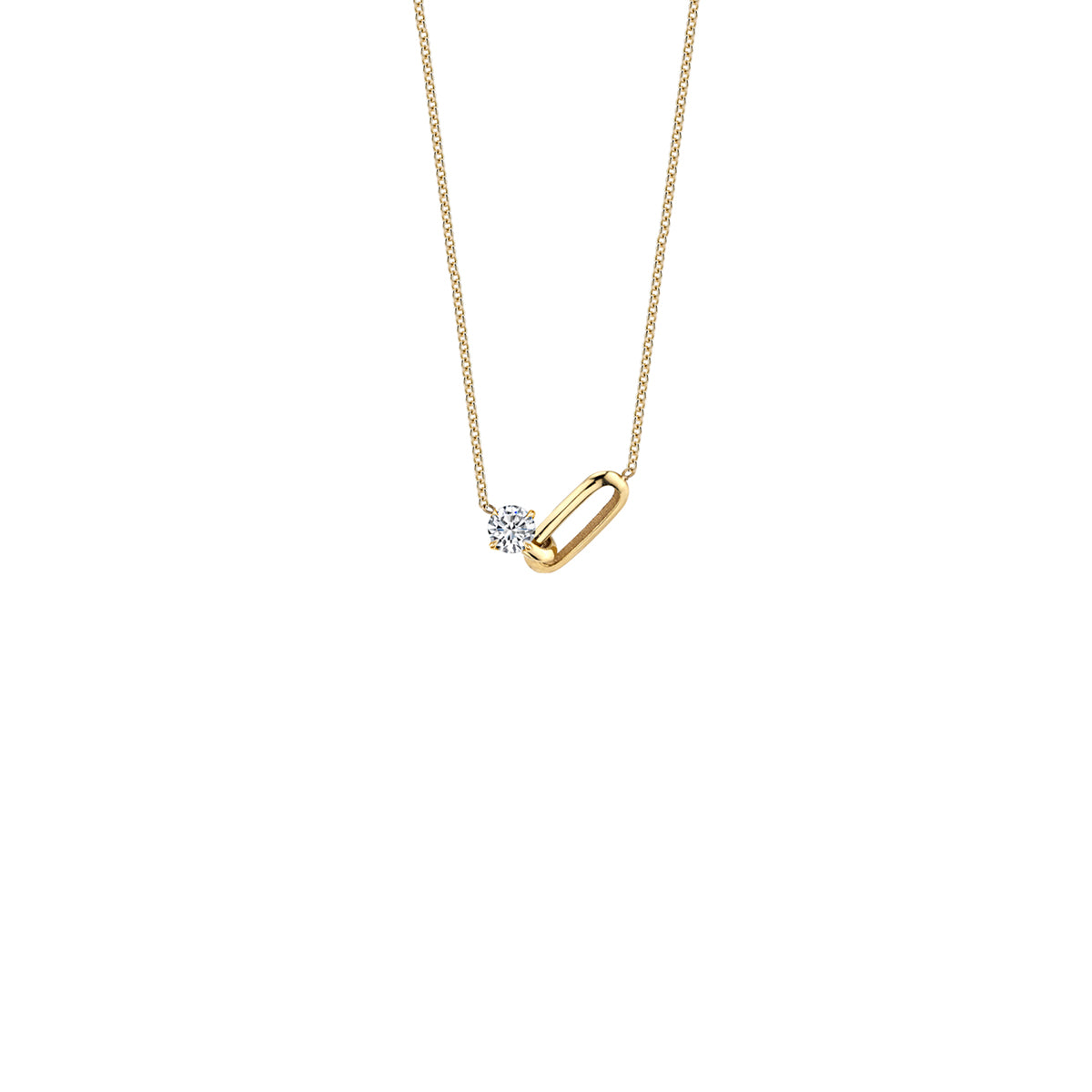 OG Link and Diamond Necklace