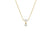 Mix Matched Oval and Round Shape Diamond Drop Necklace