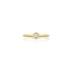 Round Diamond Bezel Set Stacking Ring