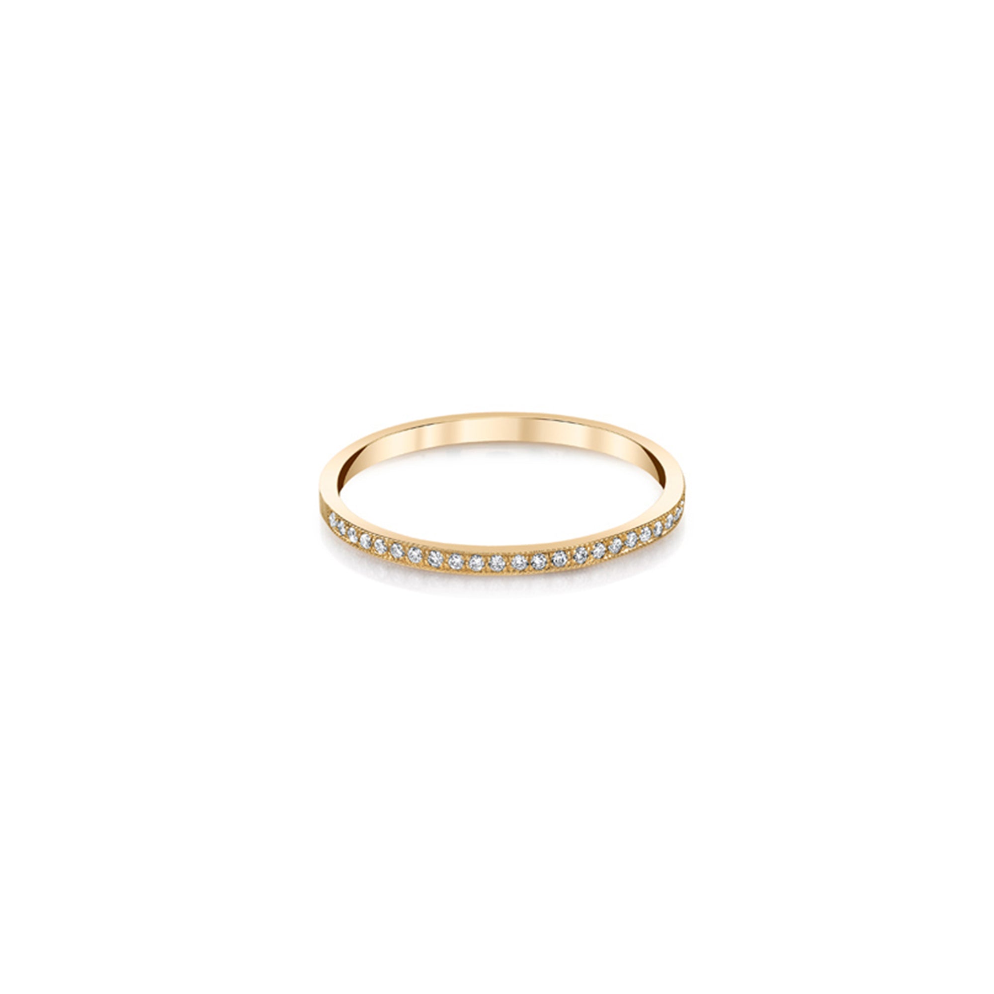 White Diamond Pavé Stackable Eternity Band