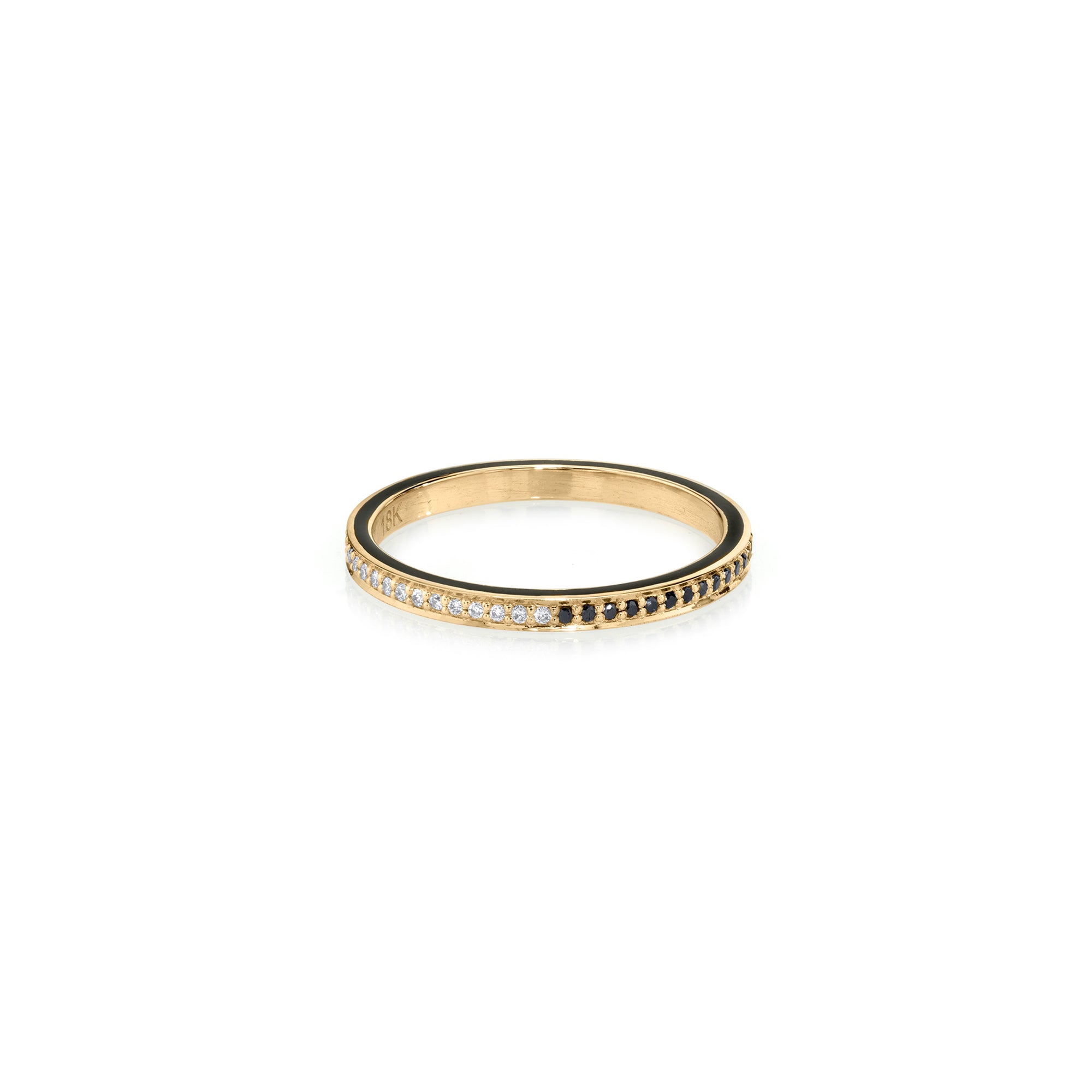 Othello Enamel Stackable Ring