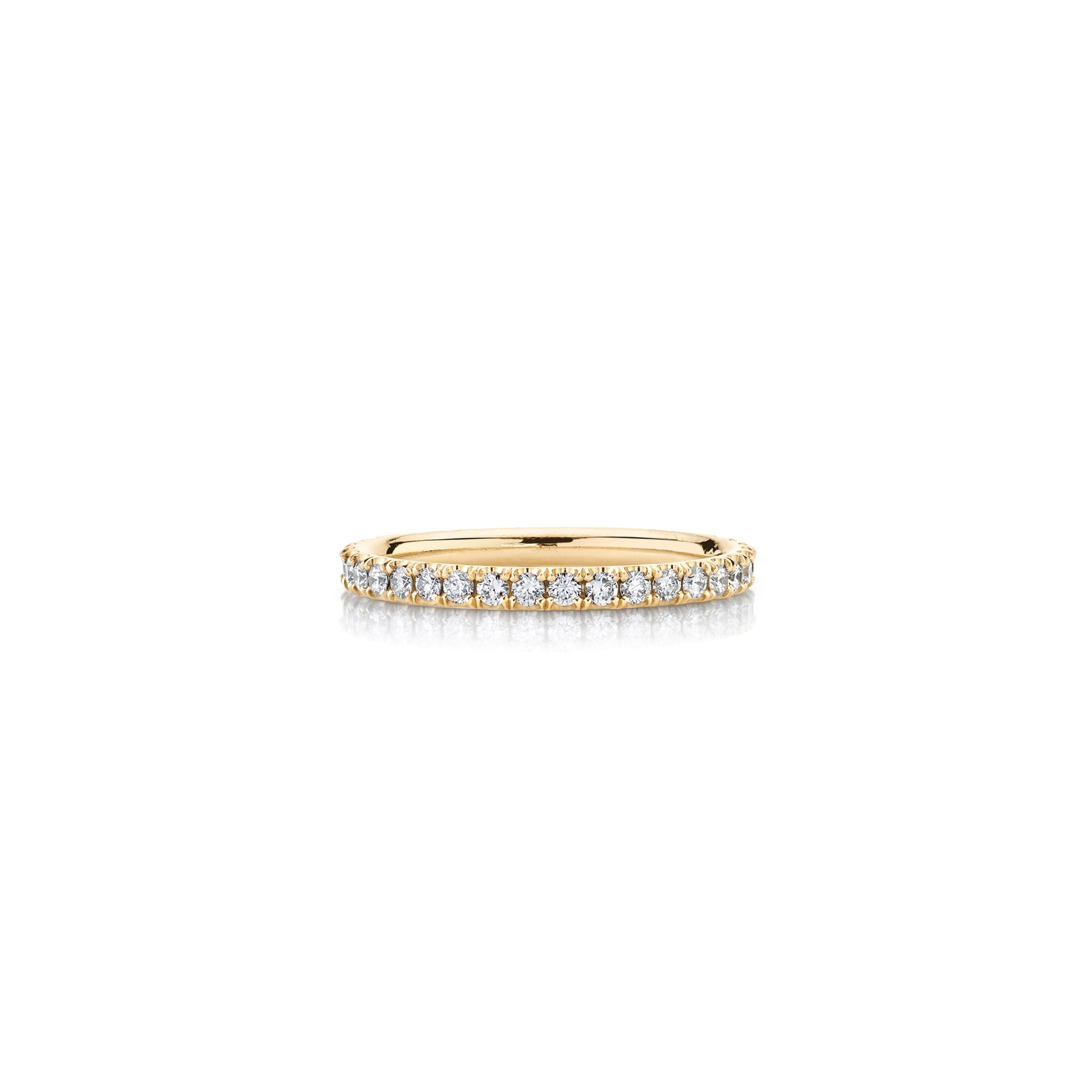 2mm U Set Pavé Eternity Band