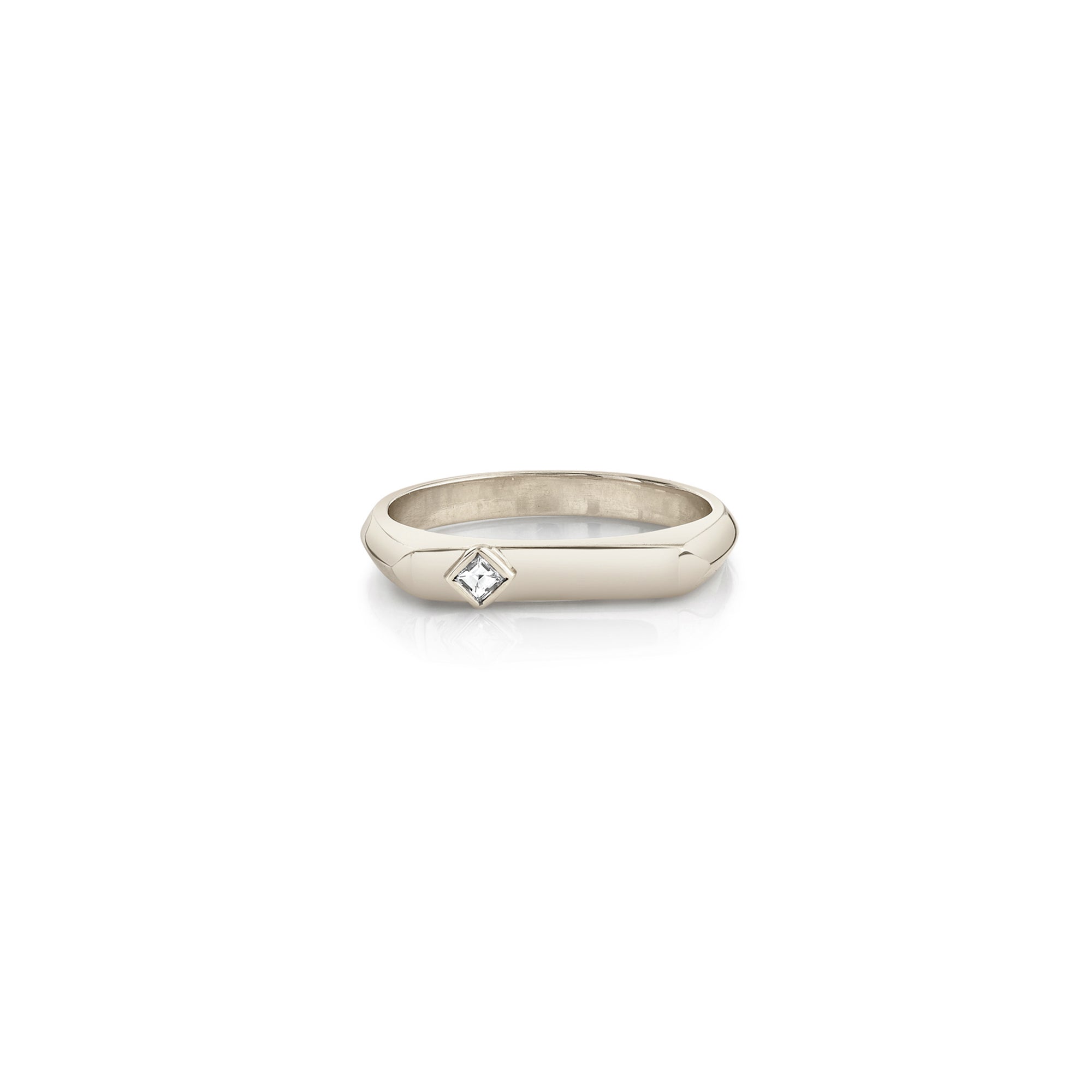 Sterling Silver Flat Top Ring - 6.8 Grams - Size 8 - Measures 6mm Wide -  Walmart.com