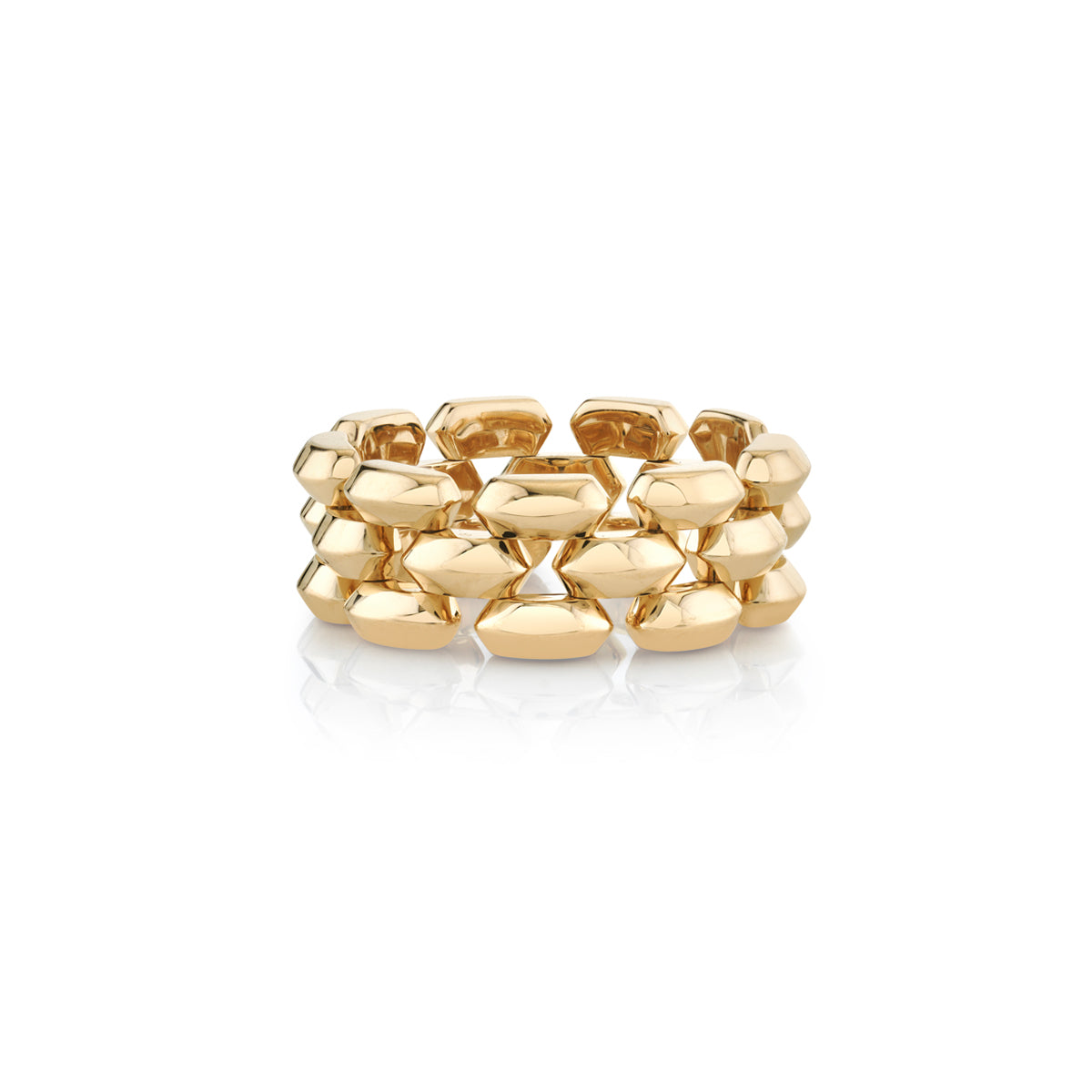 Three Row Cleo Ring Large