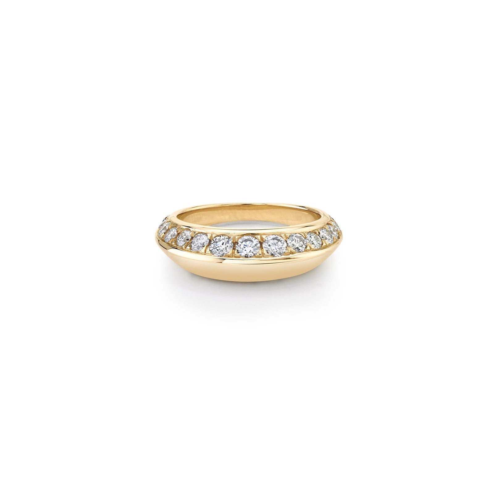 Pavé Crescent Ring