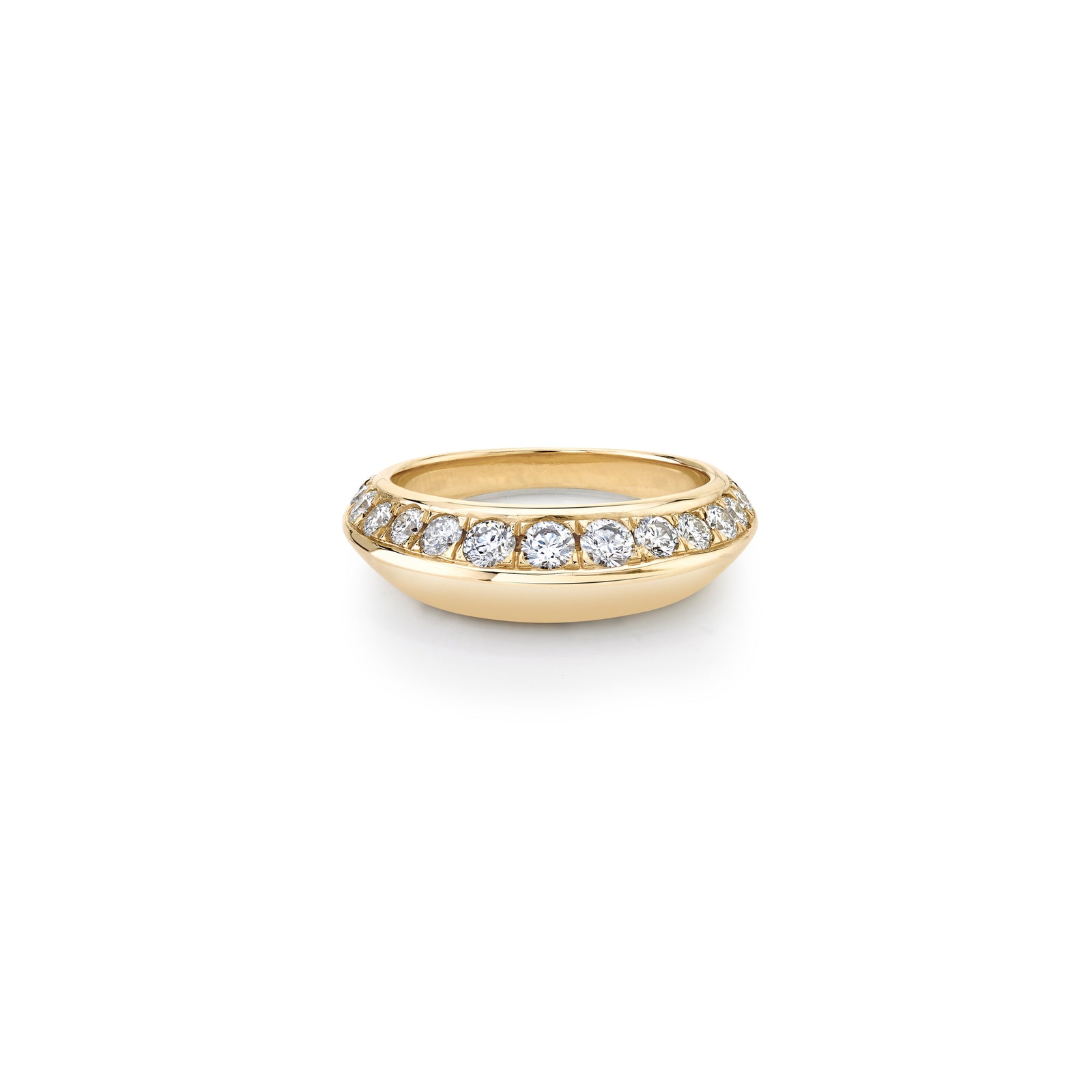 Pavé Crescent Ring