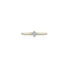 Petite Knife Edge Solitaire Ring