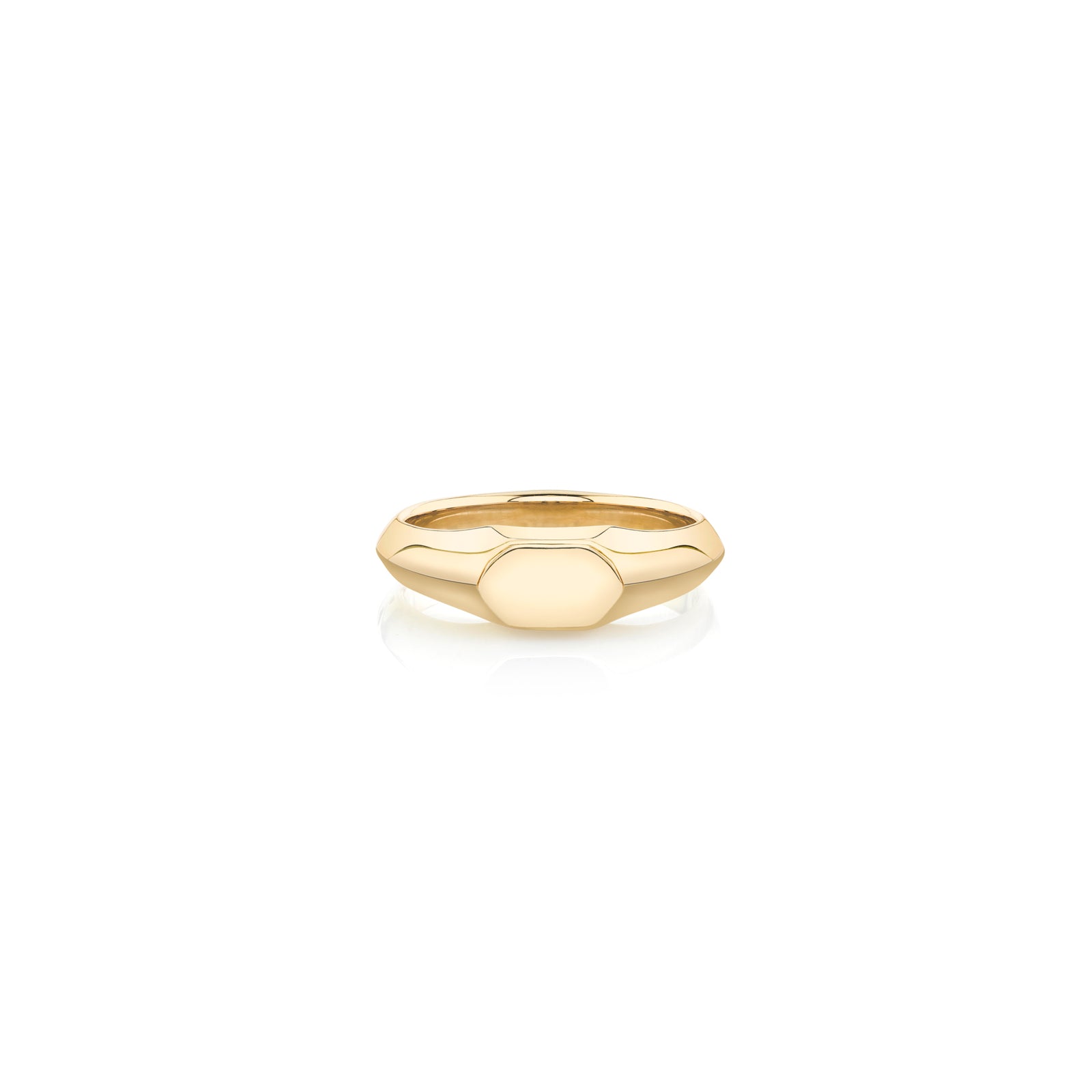 Men's Knife Edge Signet Ring