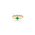 Carre Emerald Signet Knife Edge Pinky Ring