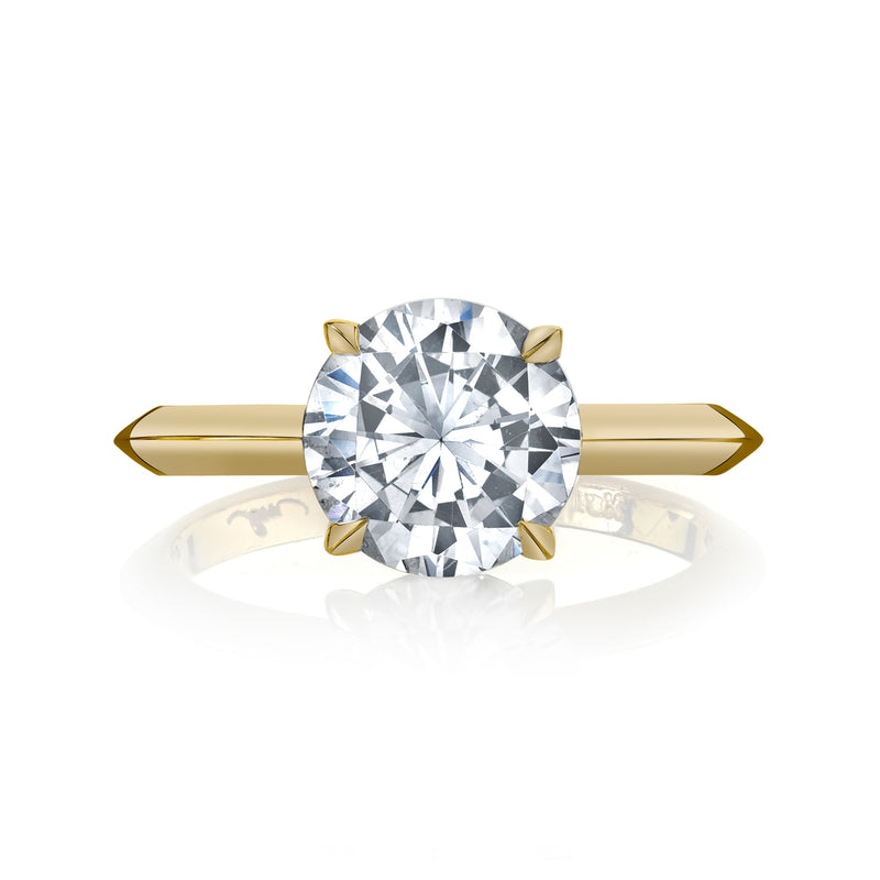 Signature Knife Edge Solitaire with Round Diamond